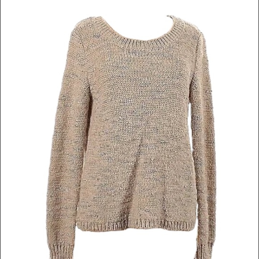 BANANA Republic Split Back Ribbed Knit Sweater